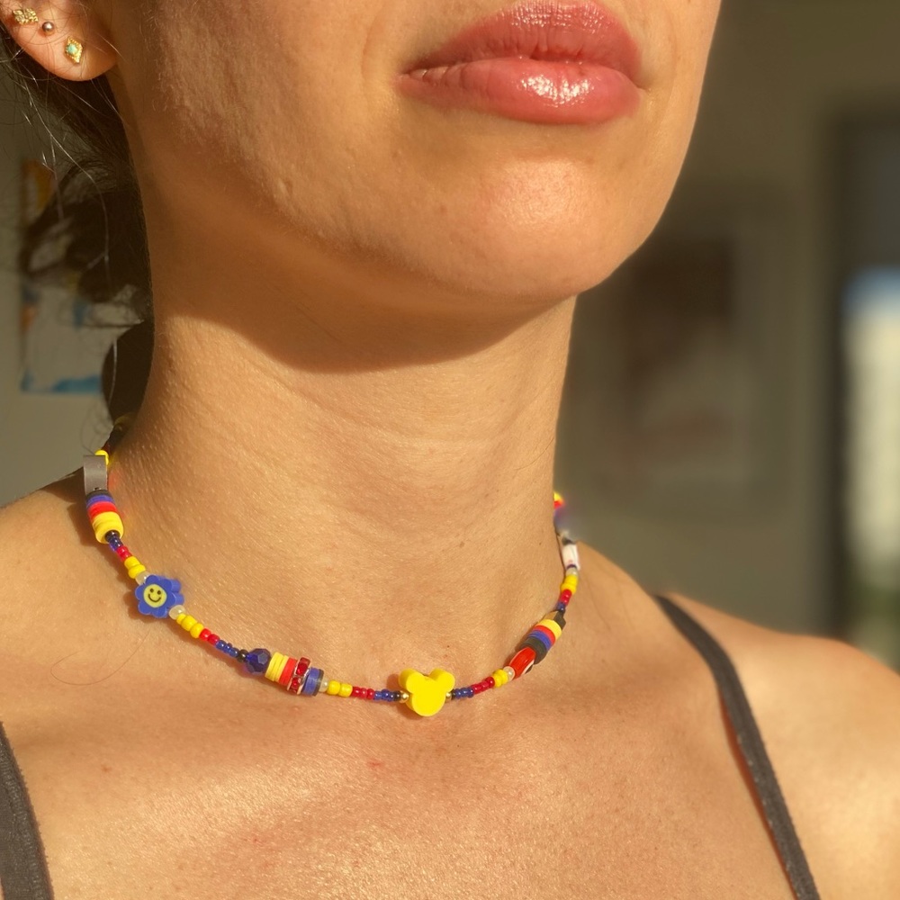 Mickey Mouse beaded choker‎ necklace - Picture 5 of 14